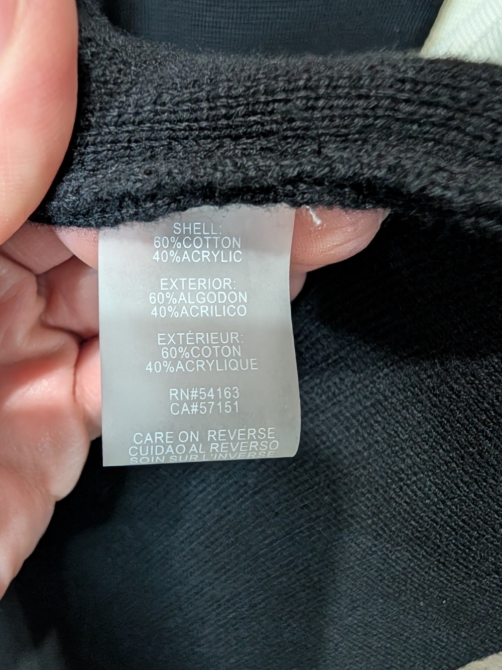 Calvin Klein Black Gray White Long Colorblock Open Cardigan - Picture 6 of 7